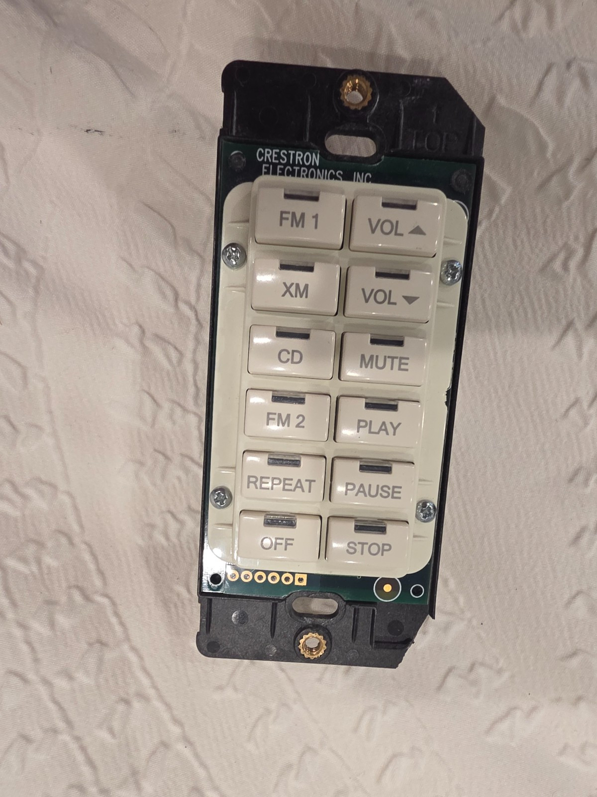 Crestron C2N-DB12A, Almond 12-Button Keypad, Engraved Buttons