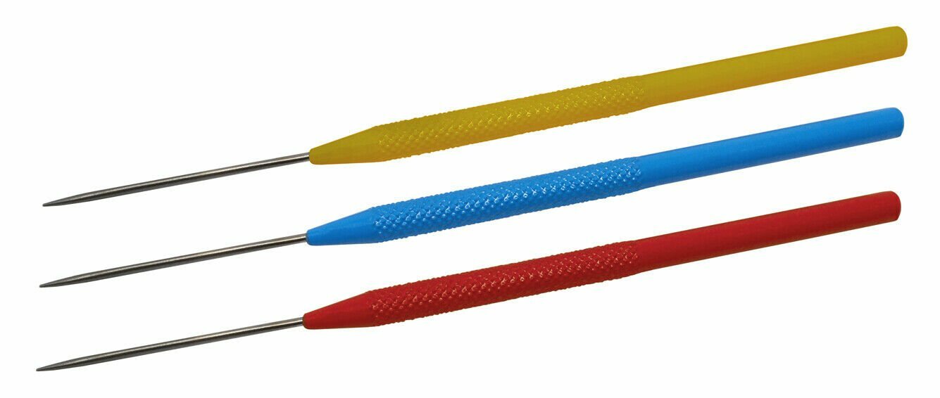 Set of 3 Titanium Non-Contaminating Soldering Picks Knurled Handle Jewelry Tools
