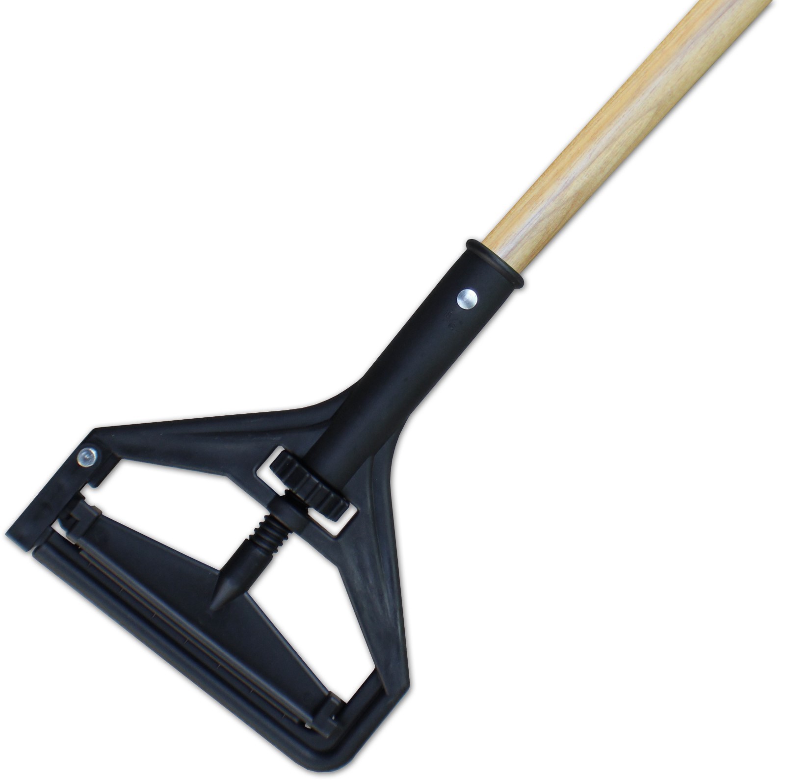 Wet Mop Handles | 60" Wood Plastic Swing Bar Style - 6 Pack