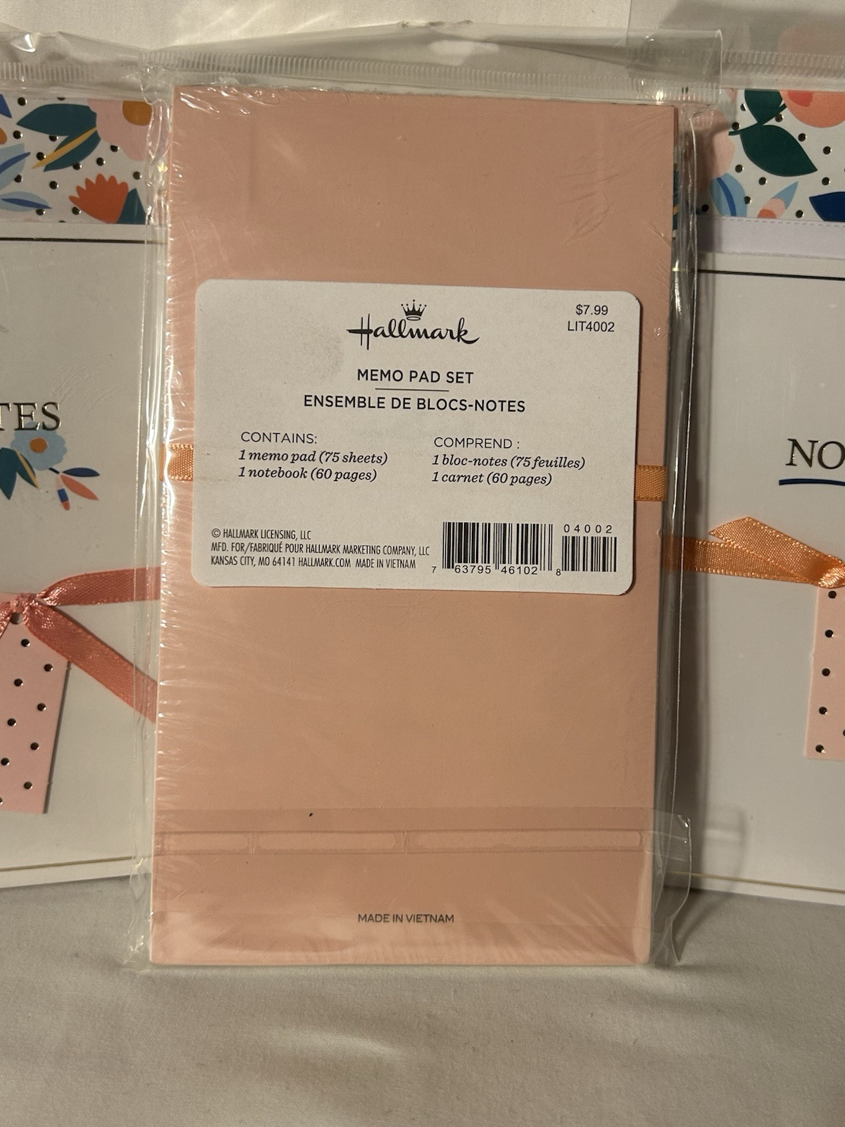 Hallmark Memo Pad Set – 3 Sets, Each with 1 Memo Pad & 1 Notebook