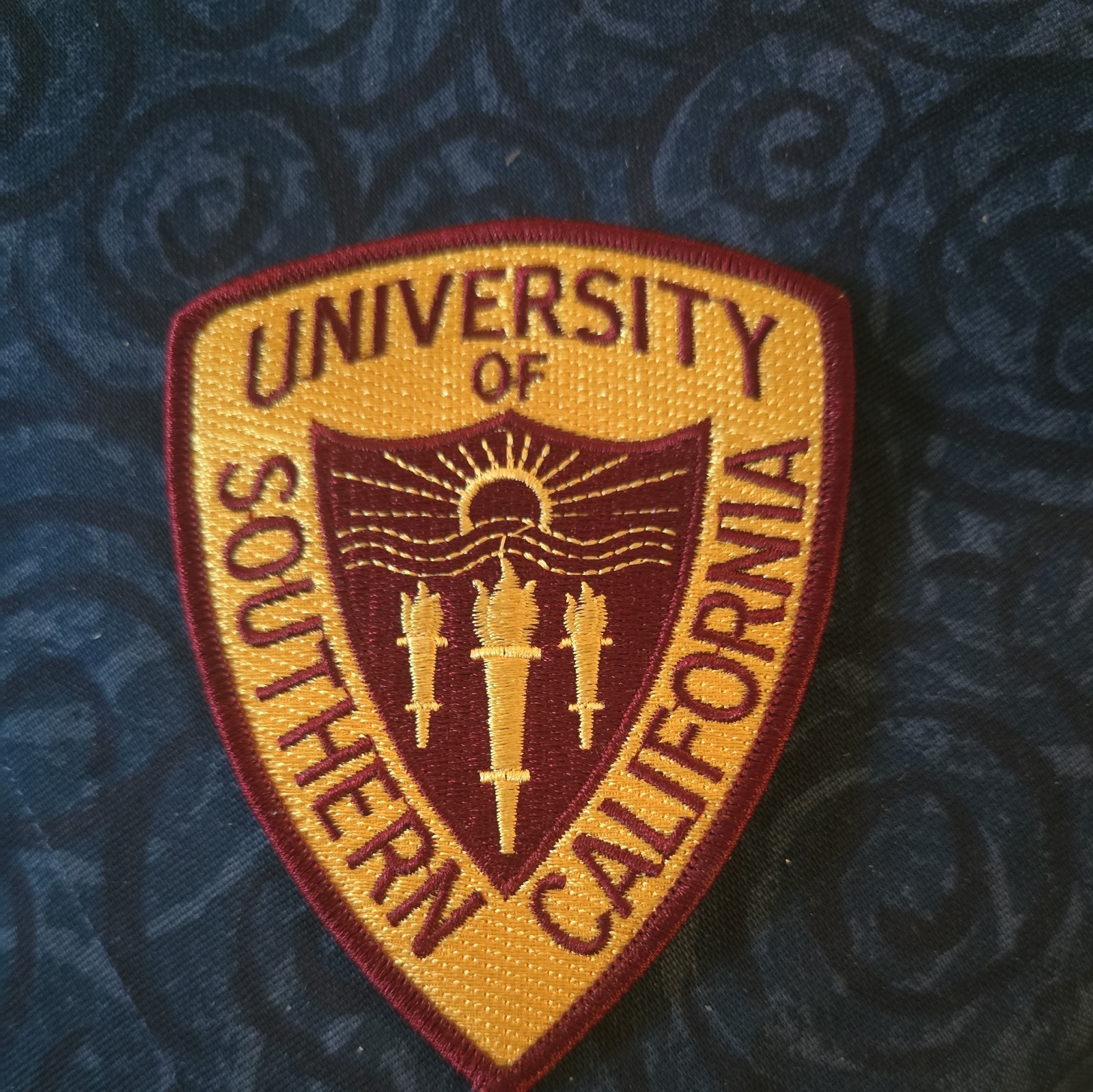 VINTAGE Shoulder Patch USC UNIVERSITY OF SOUTHERN CALIFORNIA Police DPS