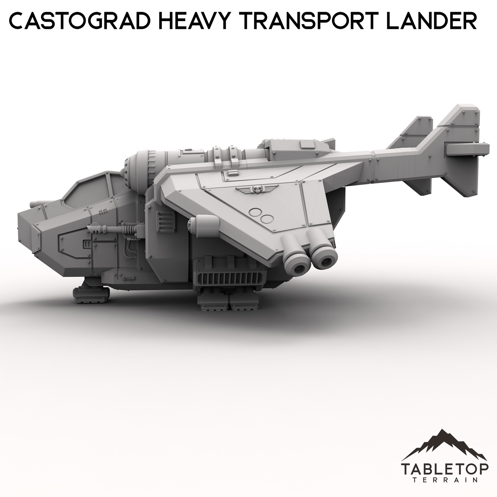 Castograd Heavy Transport Lander - Grimdark Gothic Wargaming Tabletop