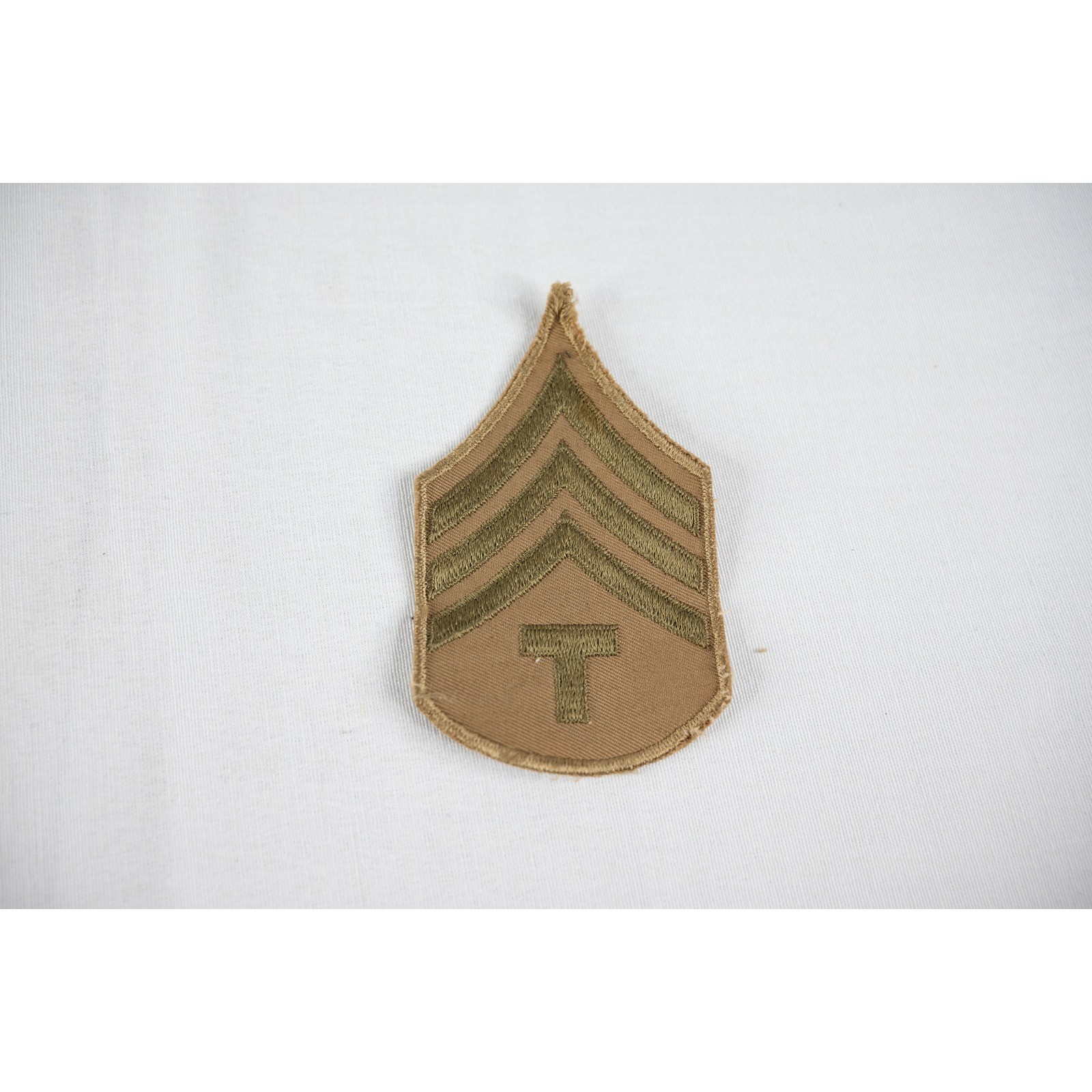 Vintage US Military Tech 4th Grade Patch Tan Excellent WWII Style T/4