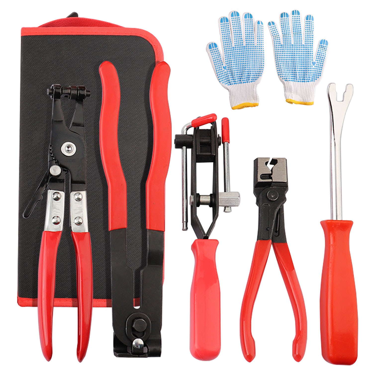 Fuel Line Pliers Set 5Pcs, Hose Remover, Clamp Tool, Auto Maintenance Kit
