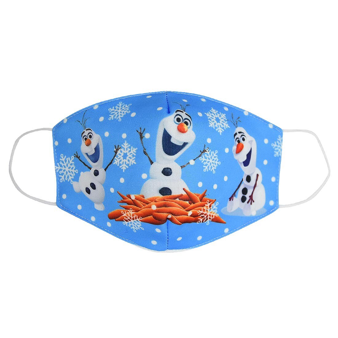 3 pcs Kids Size Frozen Elsa Anna Olaf Cartoon Cotton Masks Half Boys Color