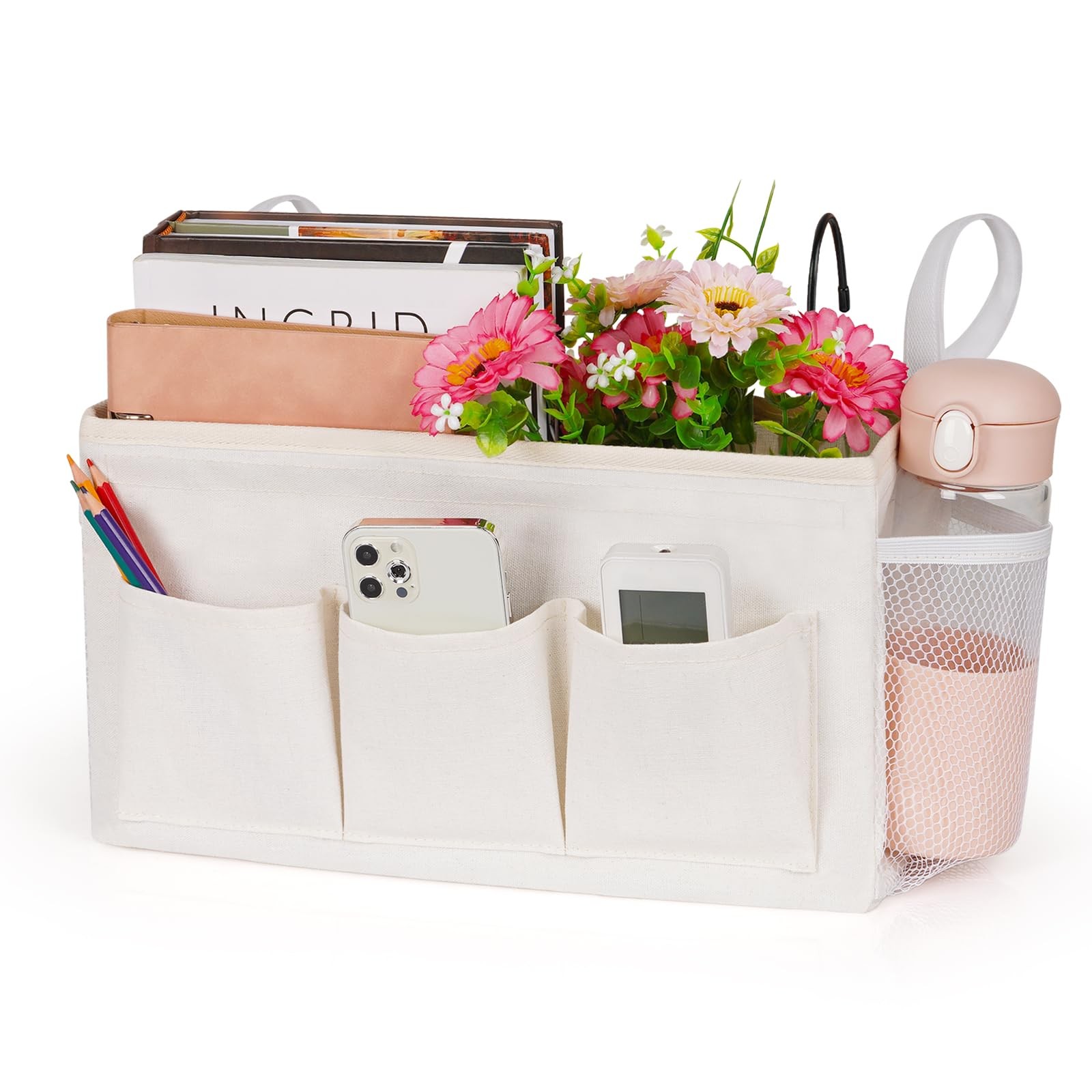 Bedside Caddy, Bedside Storage Bag Hanging Organizer for Bunk Bed