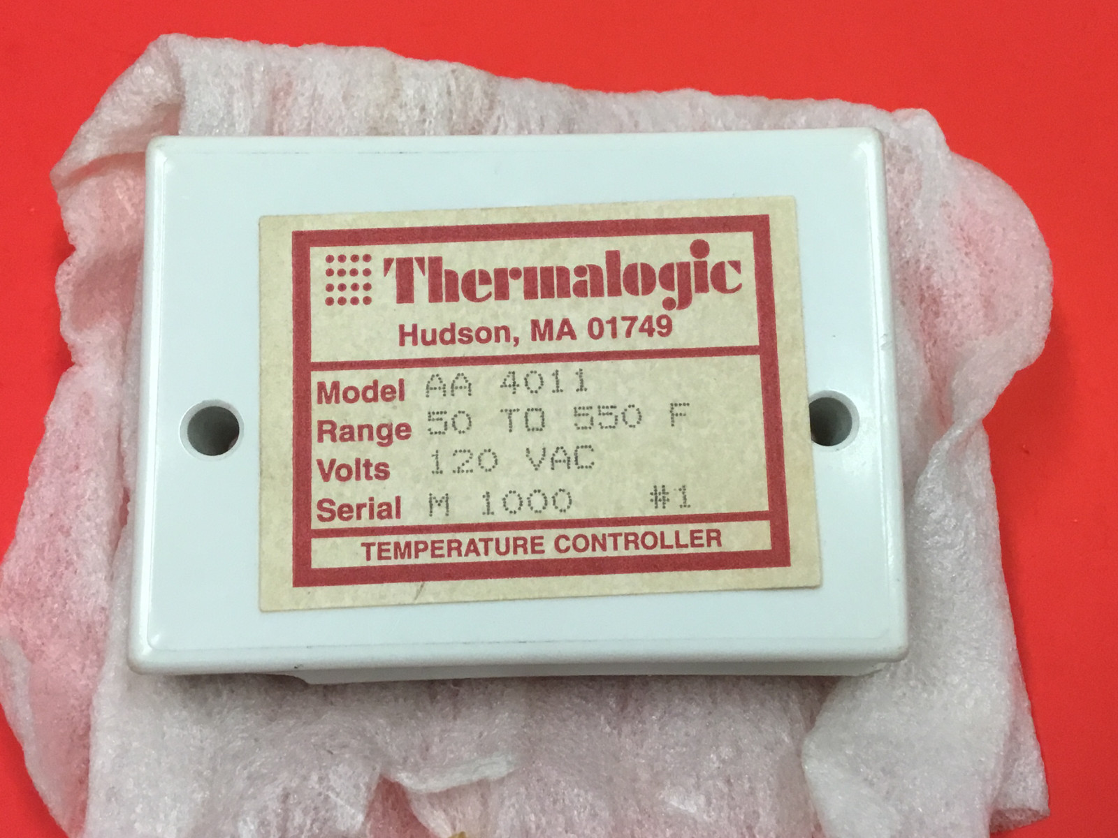 Thermalogic - P/N: AA-4011 - Temperature Controller - UNUSED