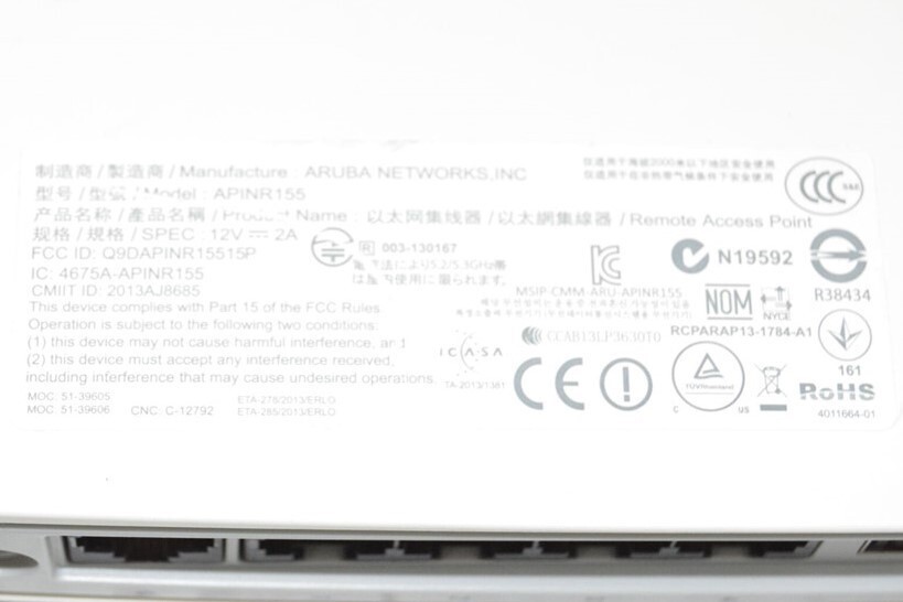 Aruba Networks APINR155 Wireless Remote Access Point RAP-155-US SEE NOTES