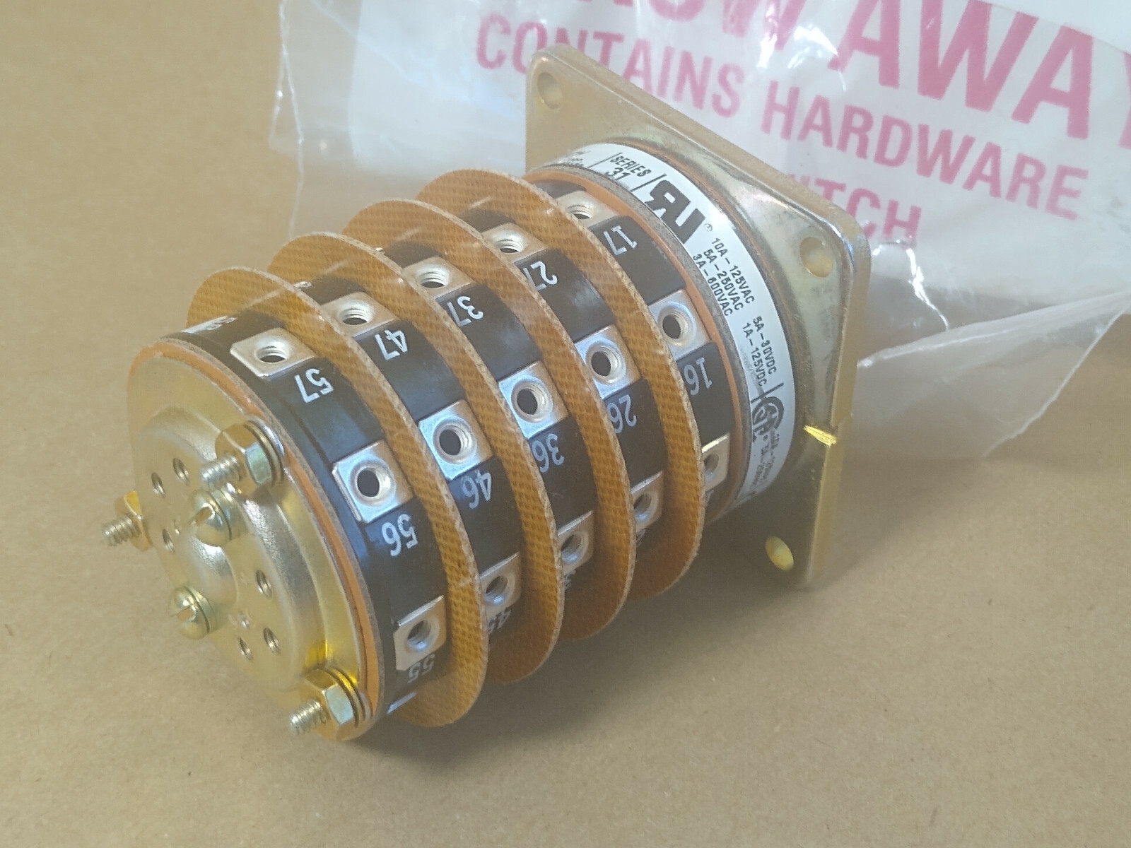 NEW Electroswitch Catalog # 65905LF Rotary Switch Series 31