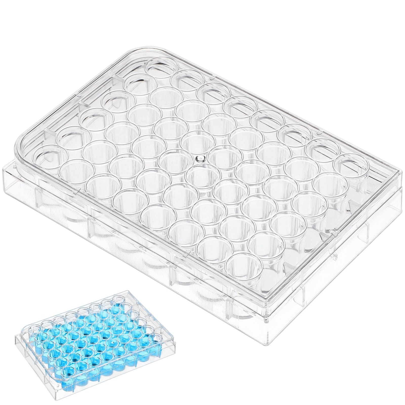 iplusmile 48 Holes Pill Filling Tool, Microcentrifuge Tube Rack, Well Cell Cu...