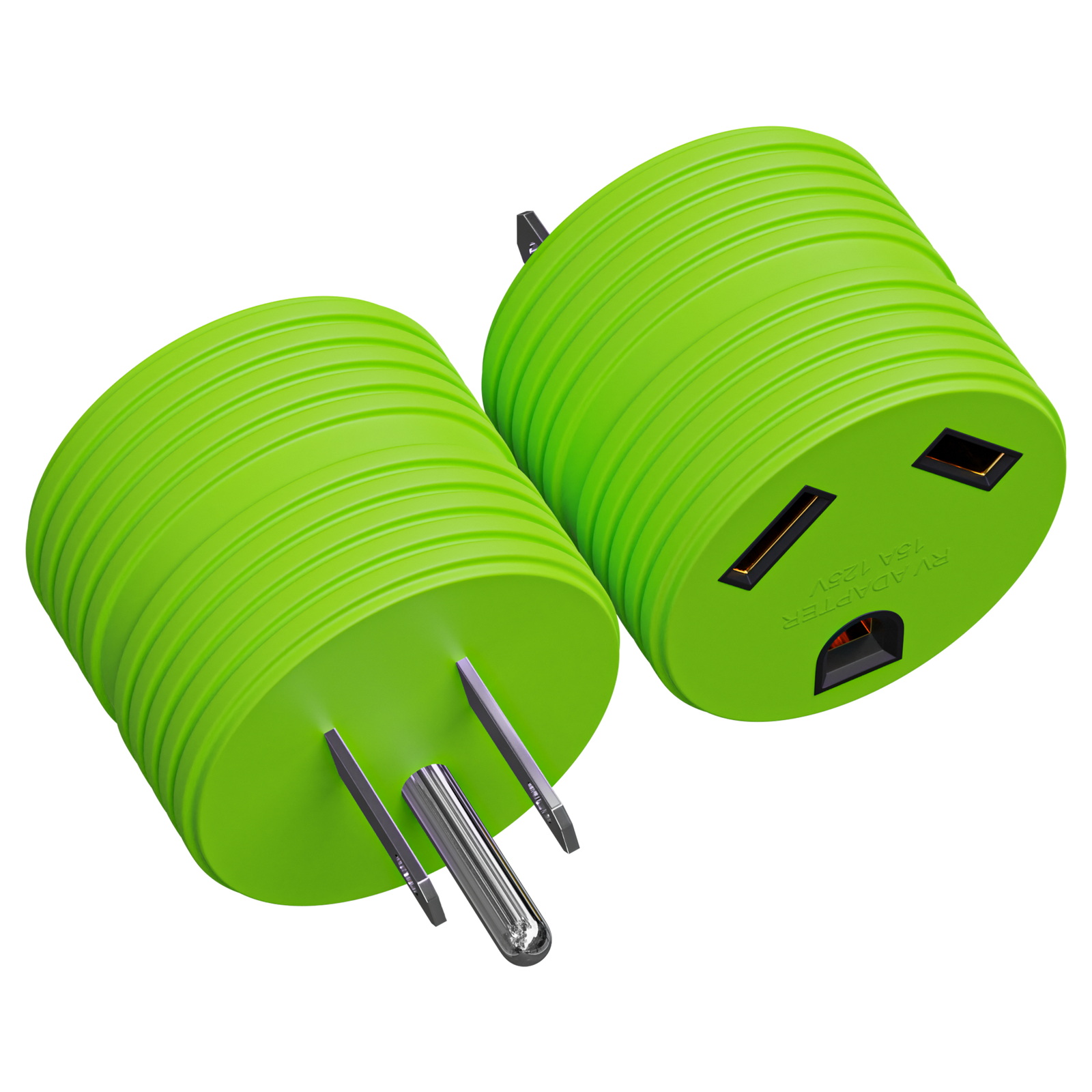 RV Electrical Adapter Plug 15AMP Male to 30AMP Female Motorhome Camper Round