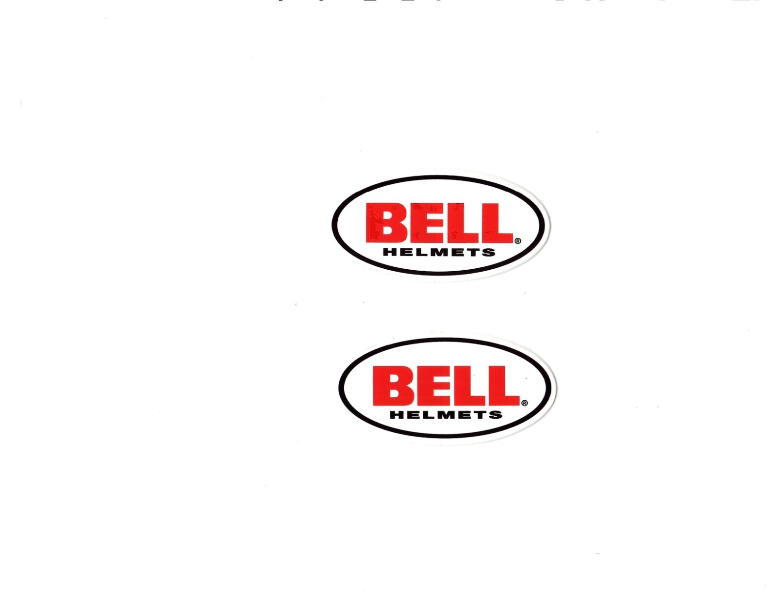 Vintage Sticker Set Of 2 Bell Helmet Vinyl Motorcycle Motocross Superbike Auto