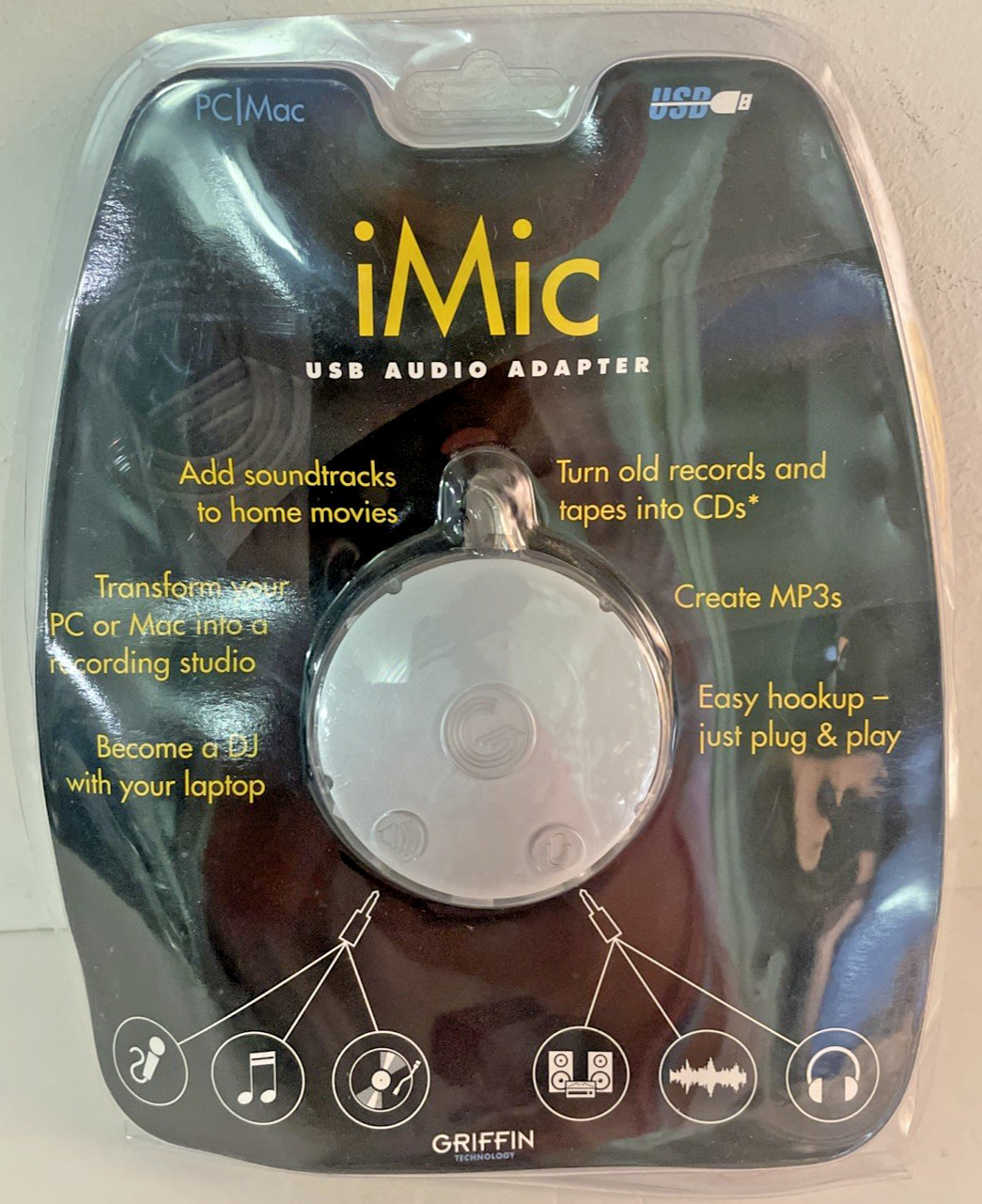 Griffin iMic USB Audio Adaptor MAC or PC  NEW