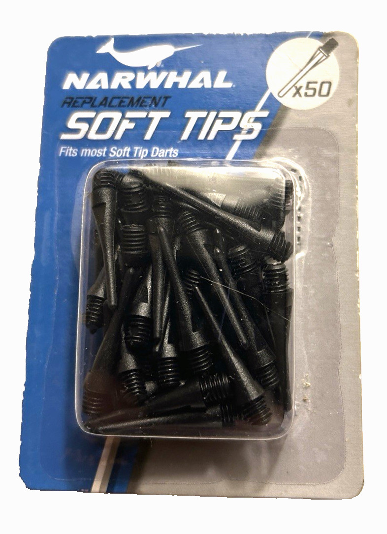 Narwhal Replacement Soft Tips for Darts 100 Count (2×50)