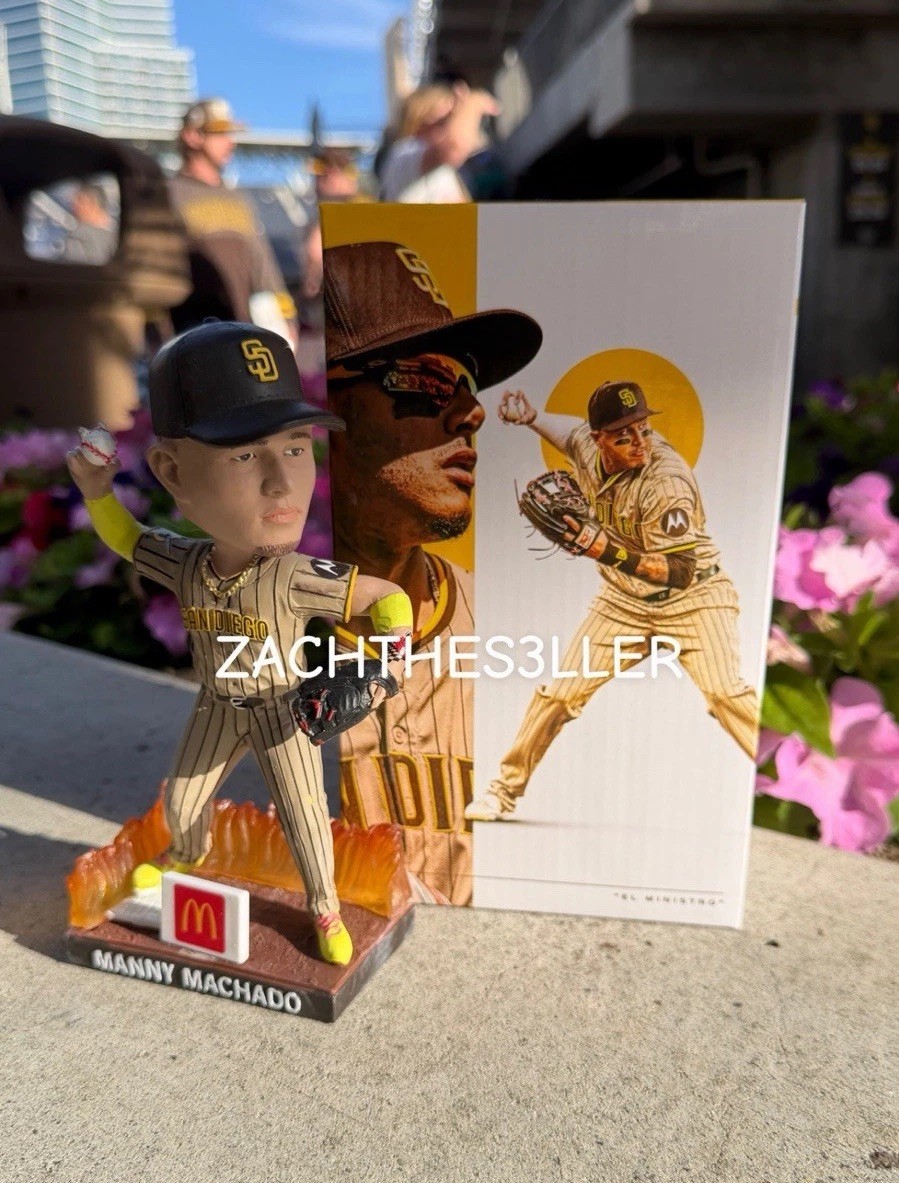 🔥IN HAND San Diego Padres Manny Machado Hot Corner Bobblehead SGA 4/9🔥🟤🟡