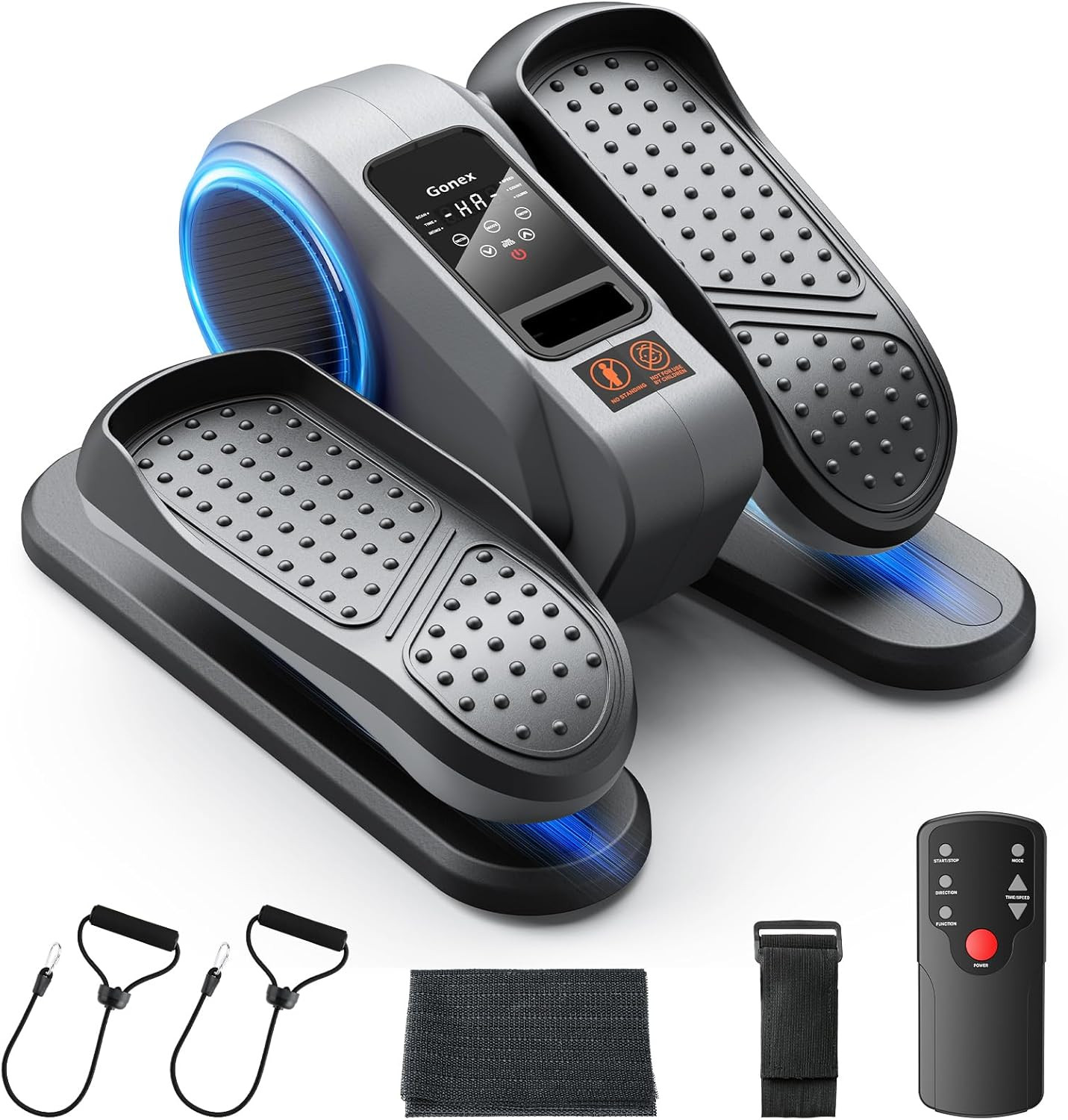under Desk Elliptical Machine Electric Seated Pedal Leg Exerciser Quiet Portable