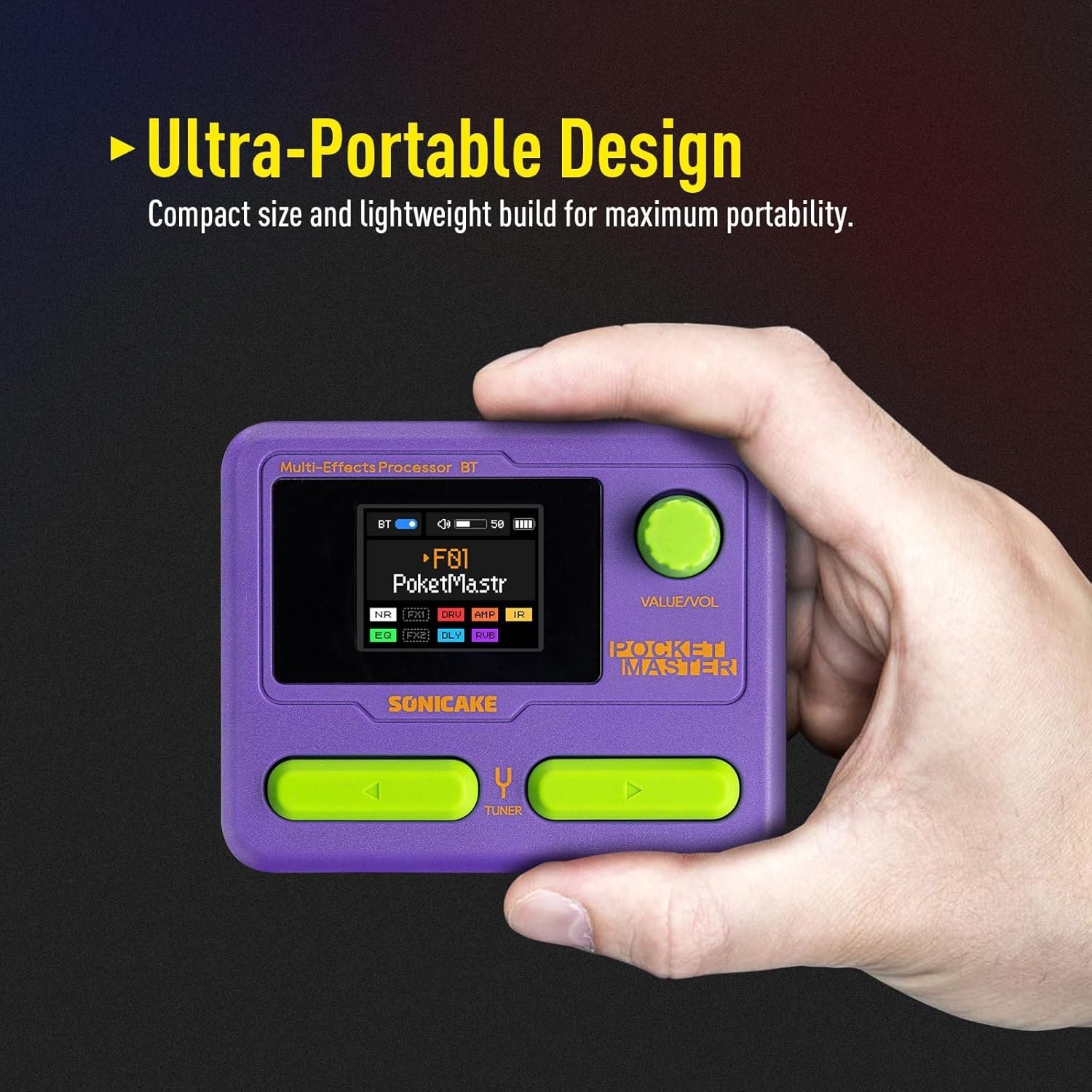 Purple Multi Effects Pedal, USB Audio Interface