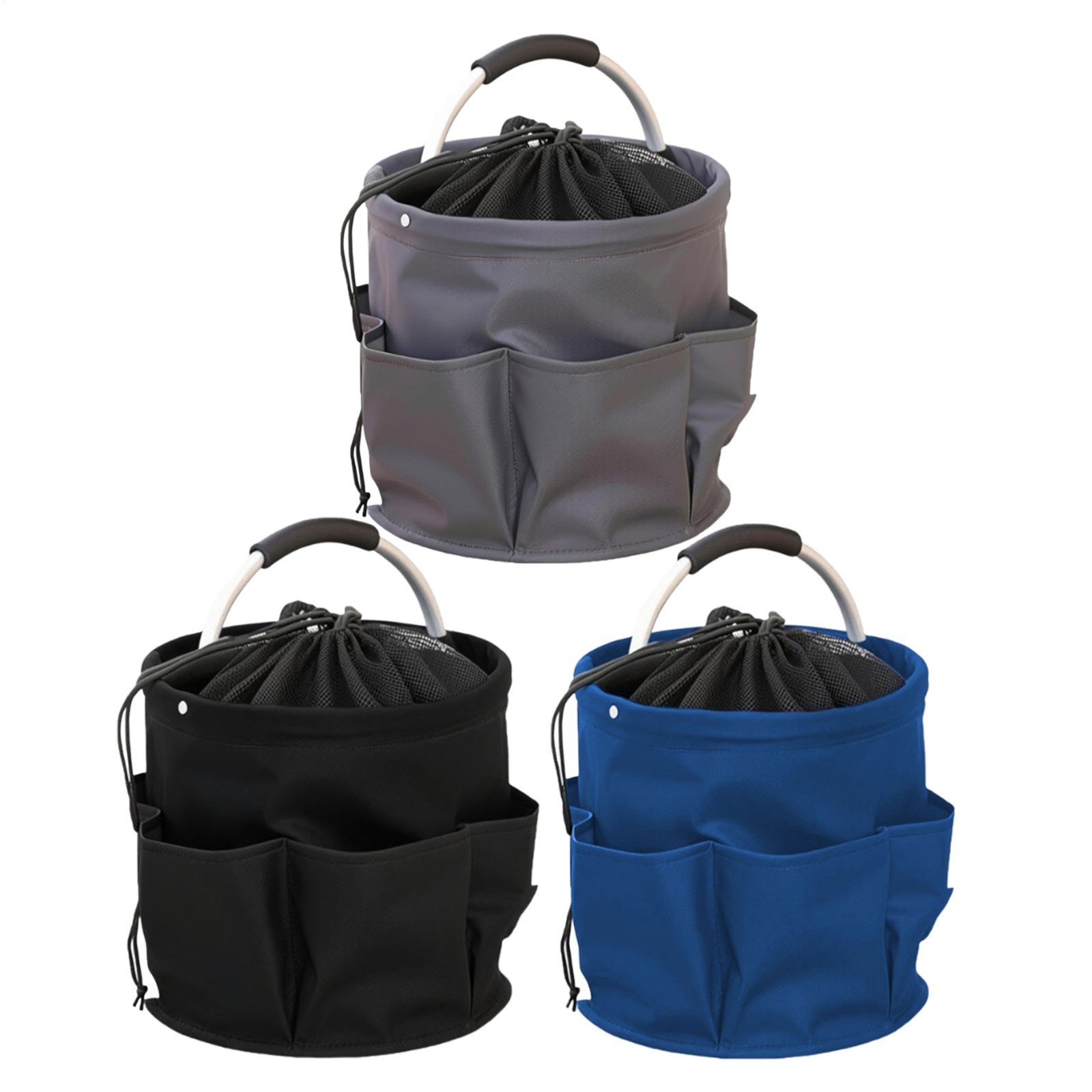 Folding Basket with Handle Garden Tool Bag Portable Women Men Compact