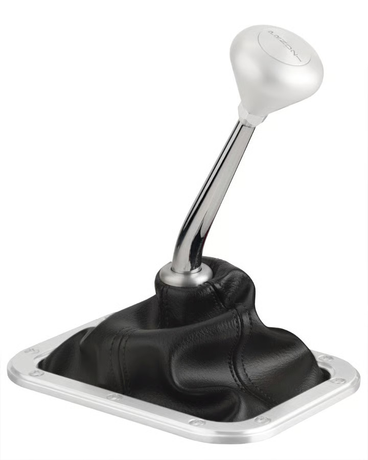 Lokar 70-BAF3 Shifter Boot - Deluxe Top Rectangular - 5/8 in ID Bezel - Vinyl -