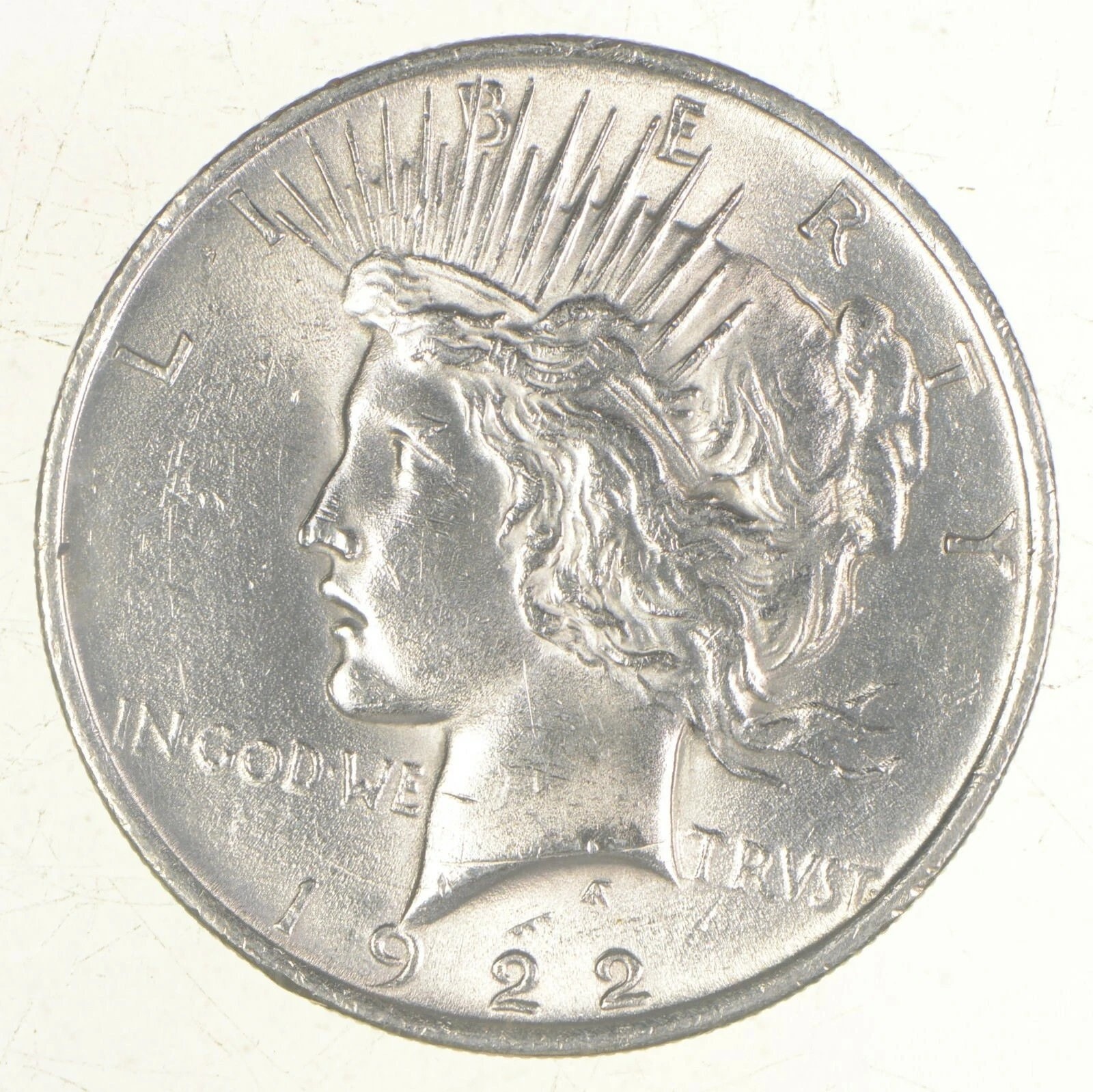 (1) AU 1922 (P) Peace Silver Dollar 90% - Almost Unc -Dripping with Luster