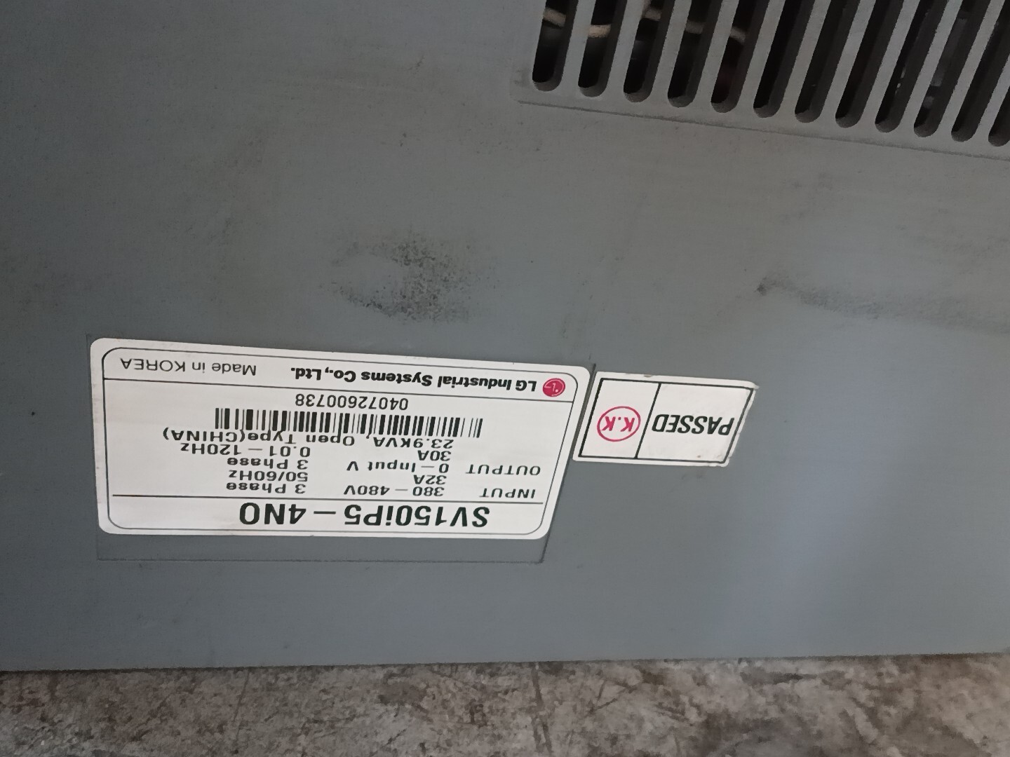 1P SV150iP5A-4NO LG Quickly delivery