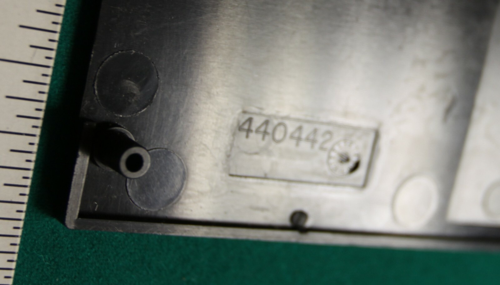 AP123 Automatic Products snack machine monetary plastic panel, part no. 440442