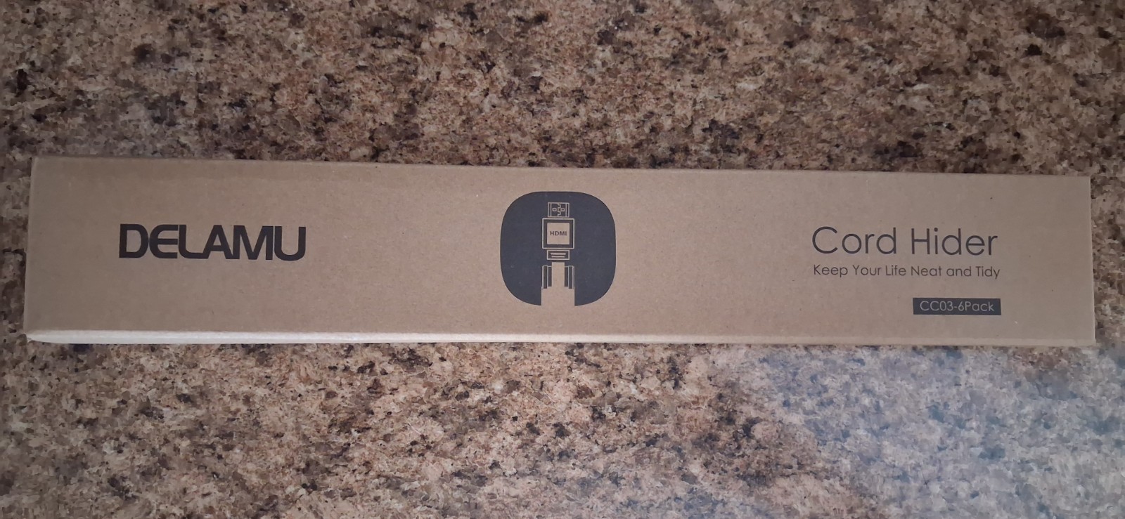 DELAMU Cord Hider CC03-6Pack WHITE- NEW IN BOX