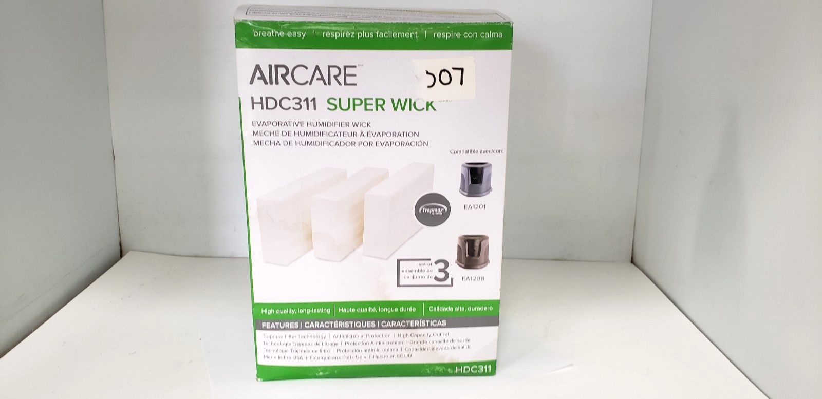 AIRCARE HDC311 SUPER WICK, EVAPORATIVE HUMIDIFIER WICK (BOX OF 3) NIB