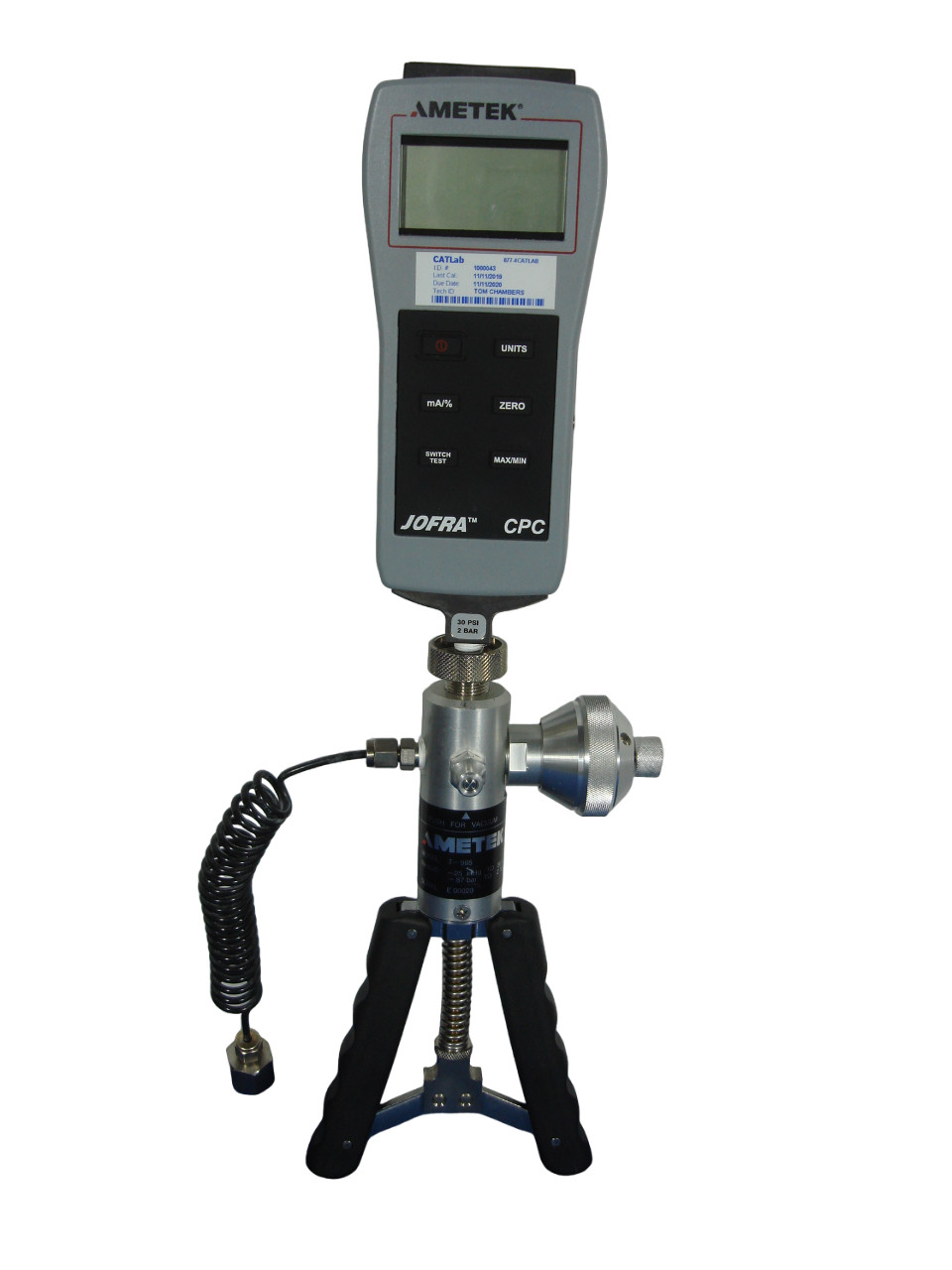 Ametek Jofra CPC030CINDG Pressure Calibrator T-965 Portable Pneumatic Tester