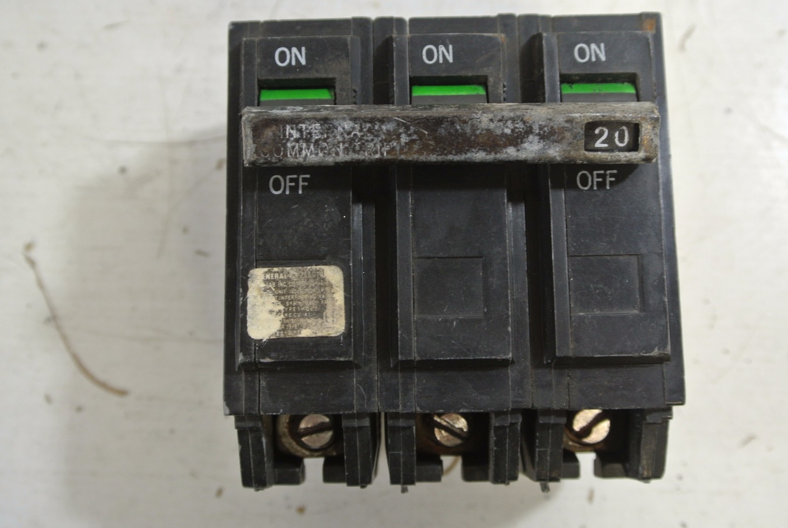 GE THQL32020 3 Pole 20 Amp Circuit Breaker