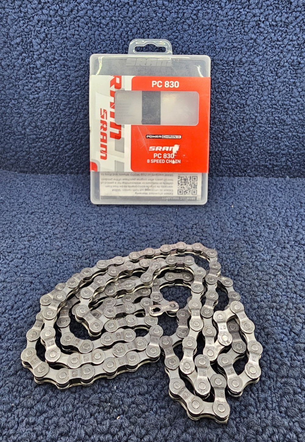 SRAM PC 830: 1/2" x 3/32 POWERLINK™ Bike Chain 8-Speed 114 Links 46.2758.114.005