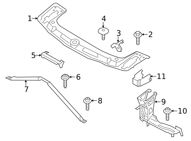 Genuine BMW Outer Bracket 51-64-7-273-065