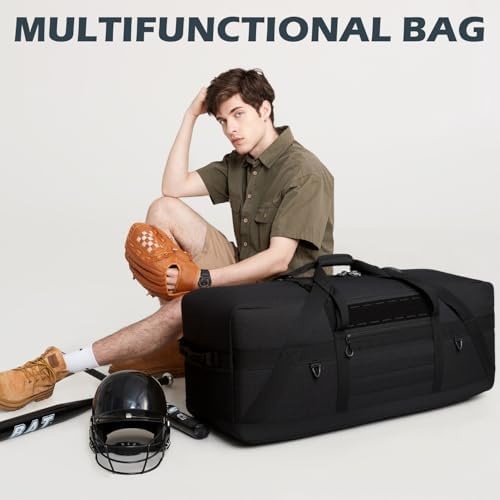 45" Extra Large Duffle Bag, Heavy Duty Duffle Bag with Multiple Pockets | Per...