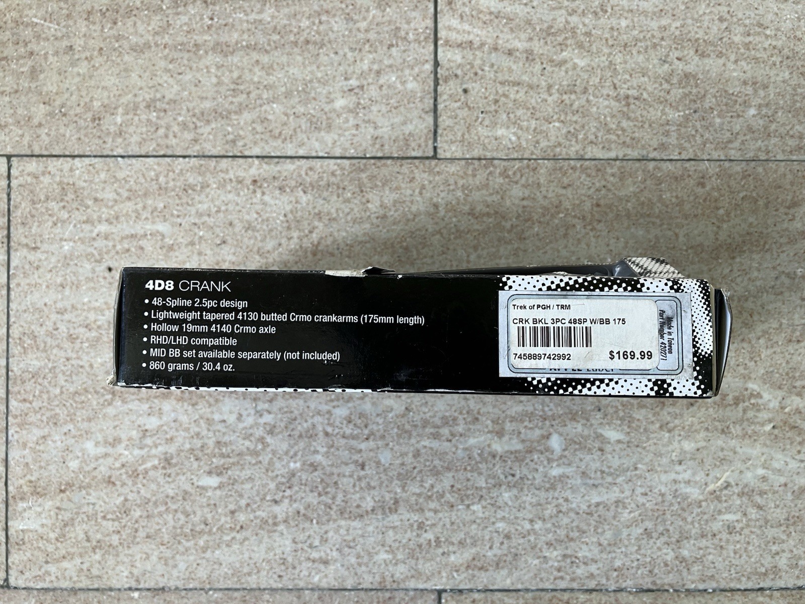 Black Label 4D8 Crank Arms 175 mm Crmo