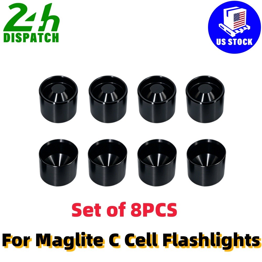 For Maglite C Cell Anodized Aluminum Non Freeze Plugs-Dry Storage Hidden Cups