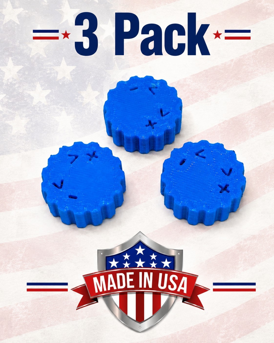 Powder Measure Adjustmen Knob Pack Of (3) For Dillon Precision Powder Measures..
