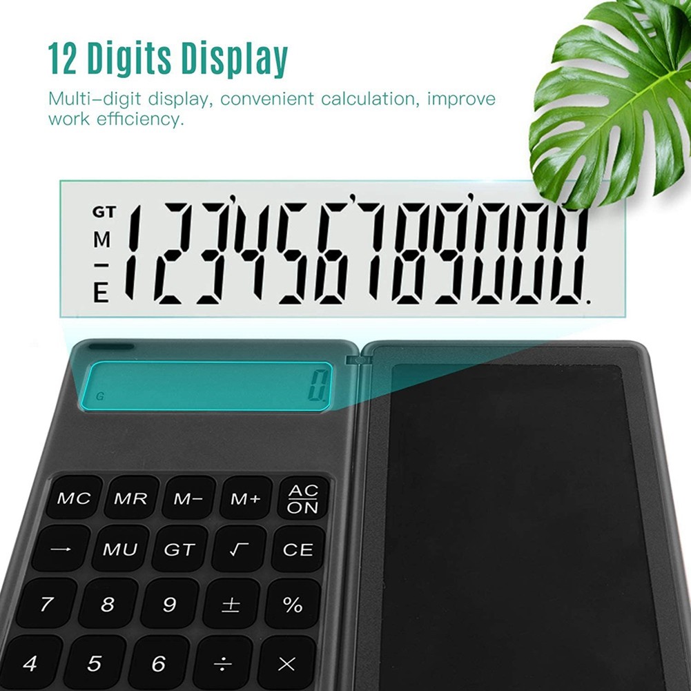 Calculator Notepad 6 Inch LCD Writing Tablet Digital Drawing Pad with2748