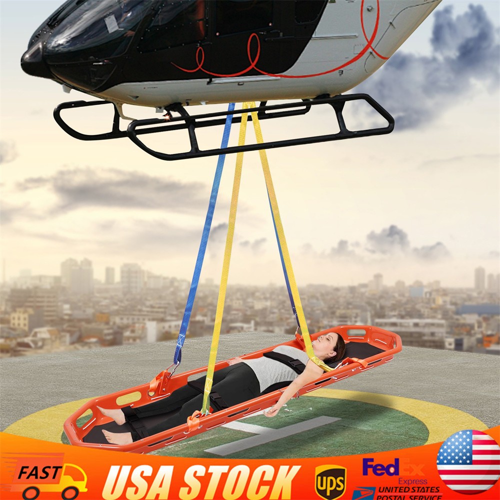 Rescue Basket Stretcher Basket Emergency Stretcher w/ Lift Sling 595.25lbs