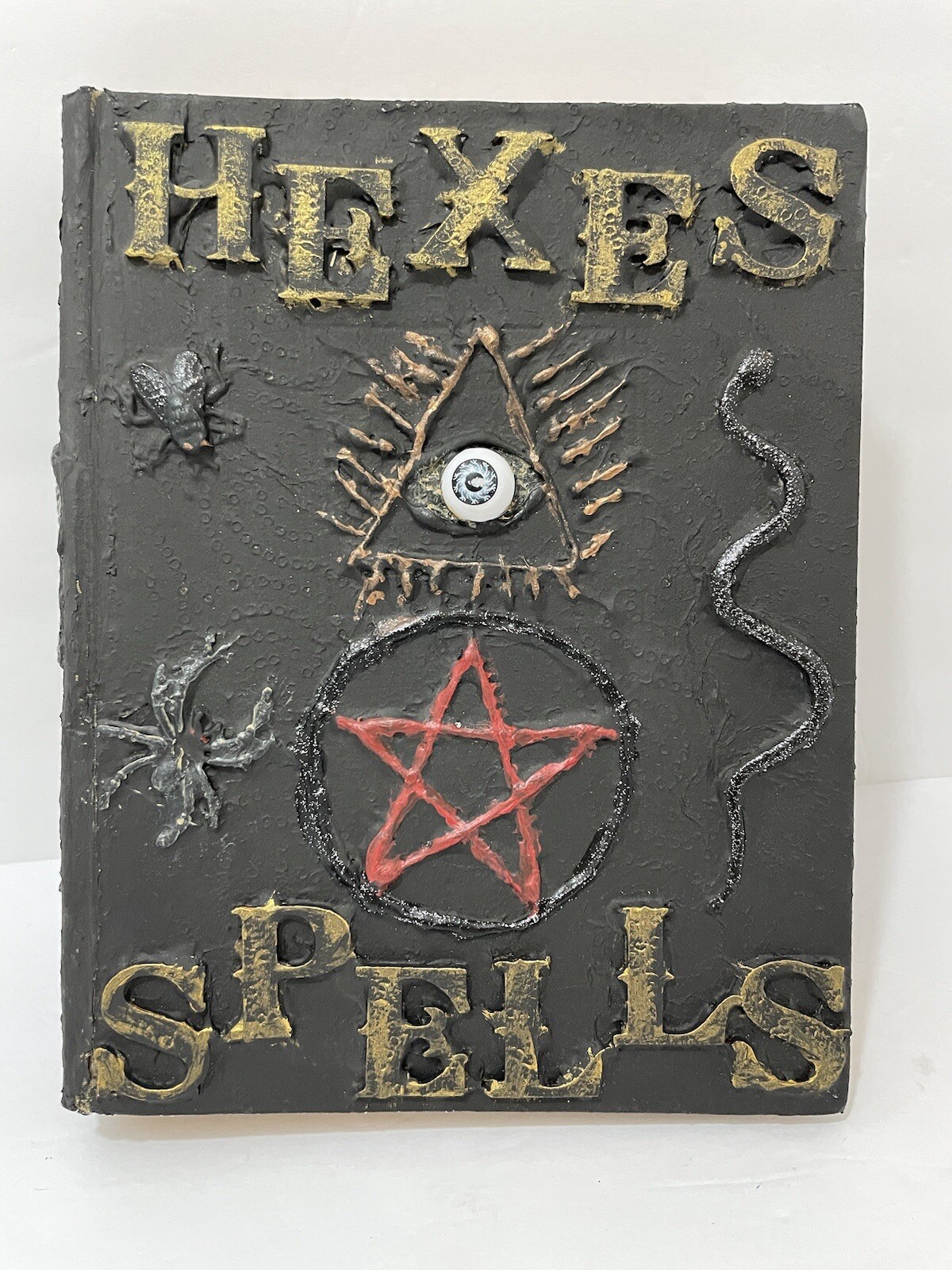 Hexes & Spells Handcrafted Medical Book Creepy Halloween Spooky