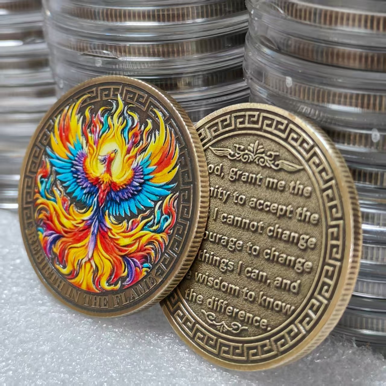 1 PCS Phoenix Novelty/ Challenge Coin，Christian Collectible Coin,meaningful gift