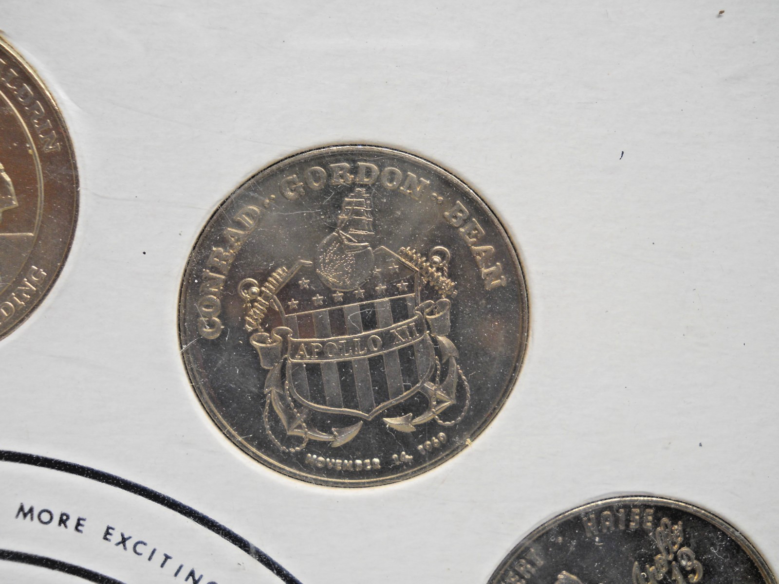 NASA Space Shuttle Missions Apollo 7-15 Challenge Coins in Protective Case
