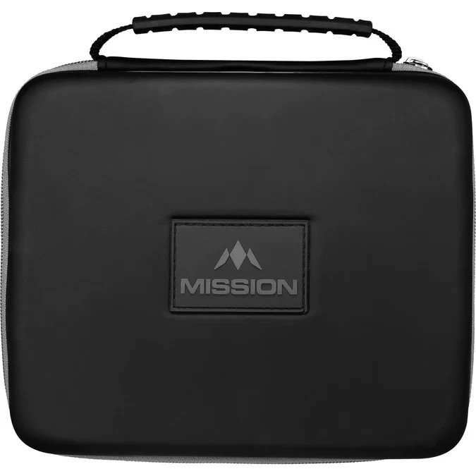 GREY TRIM MISSION FREEDOM LUXOR DART CASE WILL HOLD 4 SETS LOADED DARTS