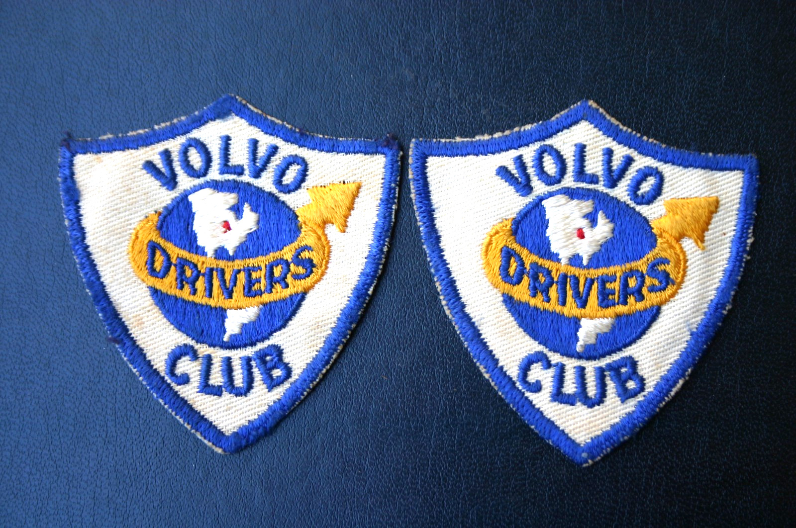 Super Rare 1965 Volvo Drivers Club (Chicago) Embroidered Sew-On Patches