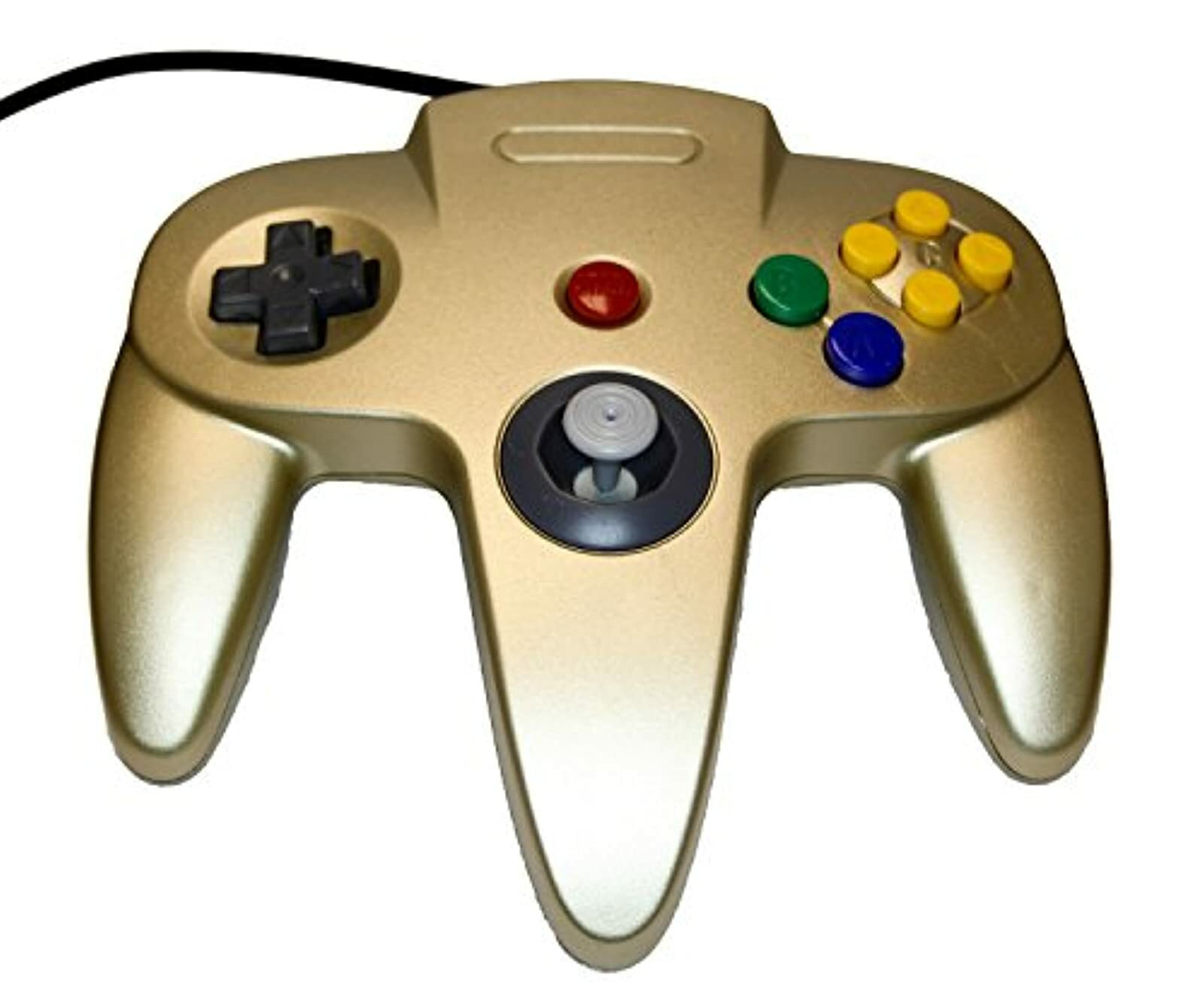 Nintendo Gold Replacement Controller By Mars Devices For N64 Gamepad N64