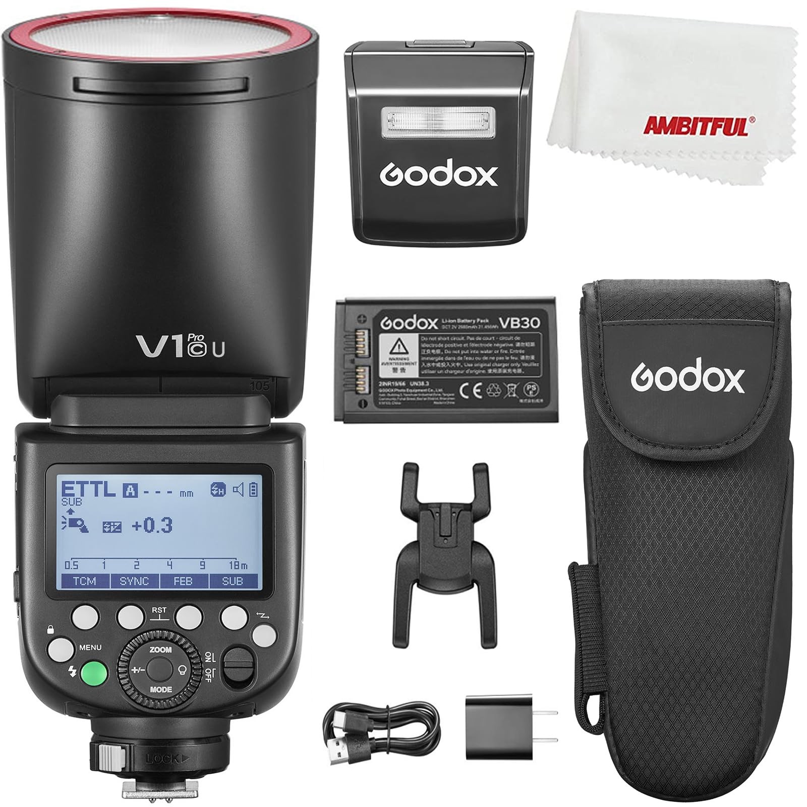 Godox V1 Pro V1Pro C V1Pro-C V1 PRO C USA Version TTL Round Head Camera Flash,76