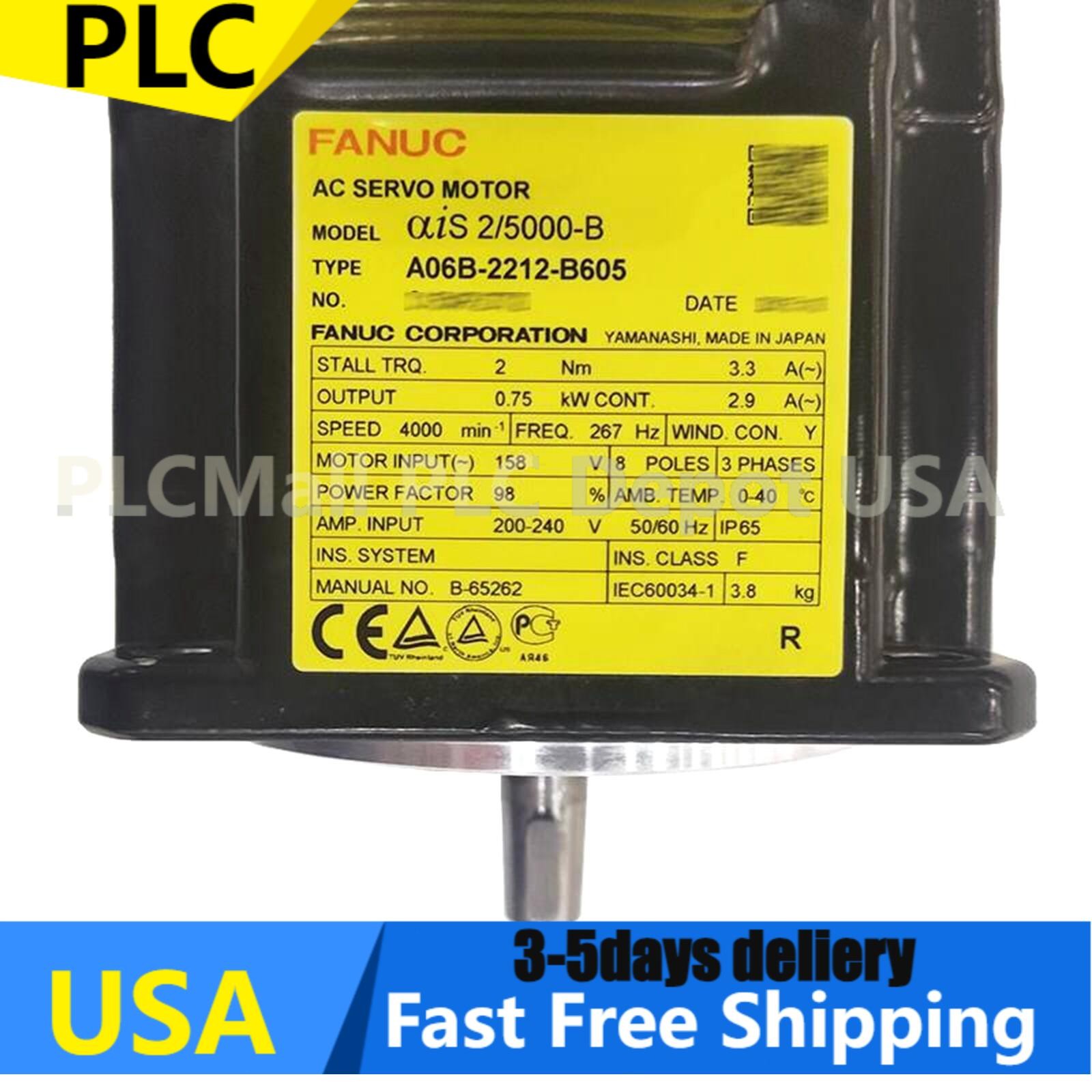 NEW FANUC A06B-2212-B605 Servo Motor