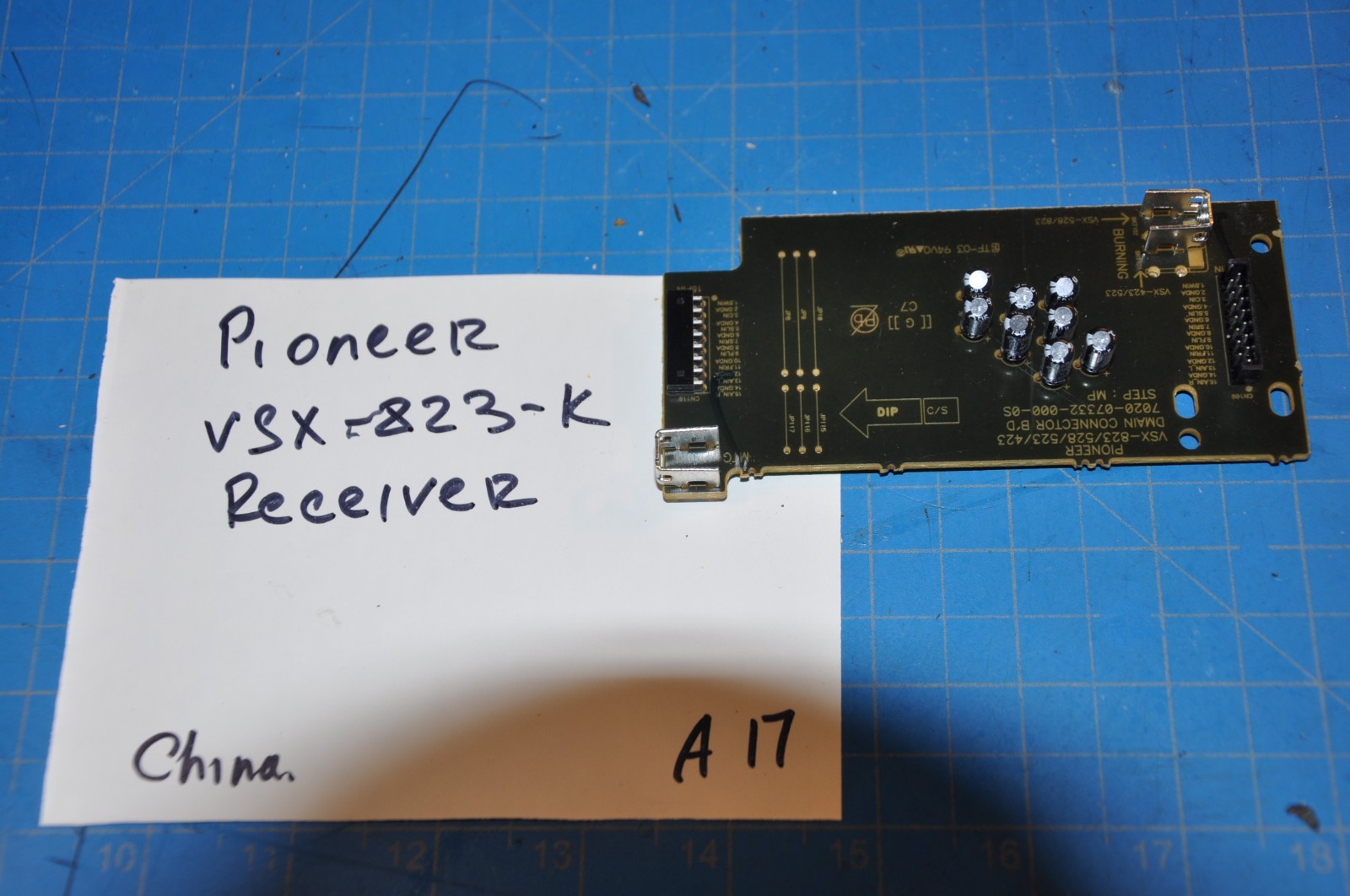 Pioneer VSX-823-K Receiver Replacement DMain Conect Cir Board 7020-07332-000-0S