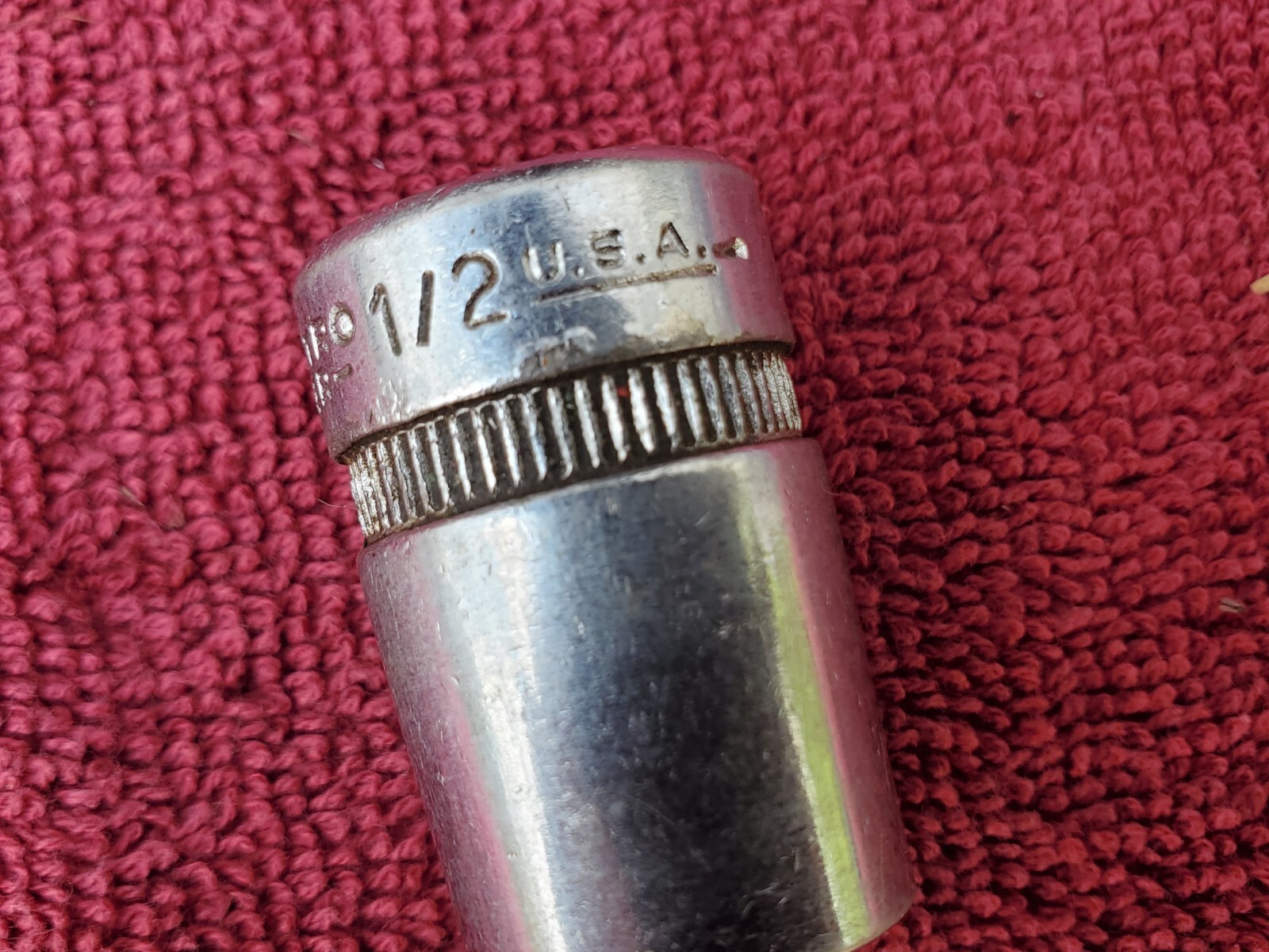 Vintage Indestro Super 1216S 5/8" 1/2" Dr. 8 Pt. Socket #2