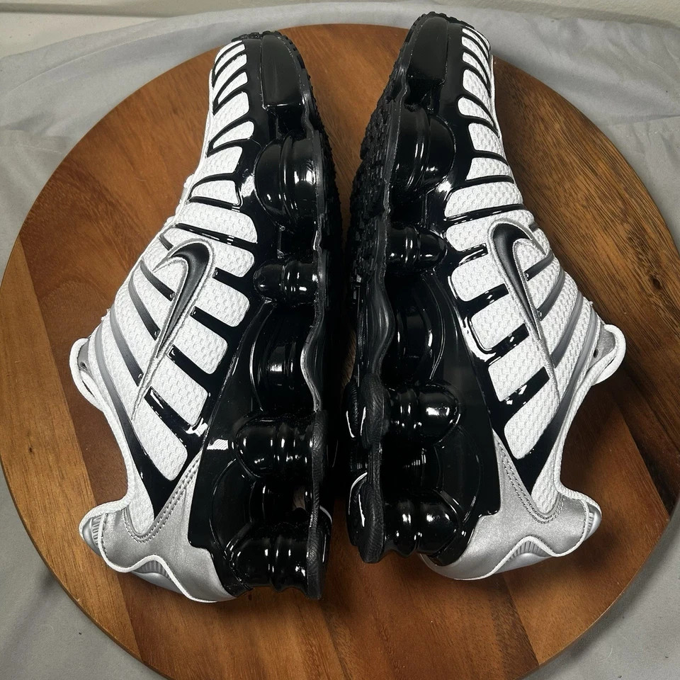Nike Shox TL Metallic Silver Black NBY HQ4049-001 Womens Size 6.5-10