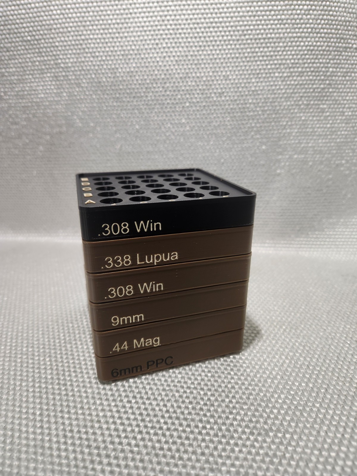 .44 Mag Reloading Tray, Stackable, Different color options